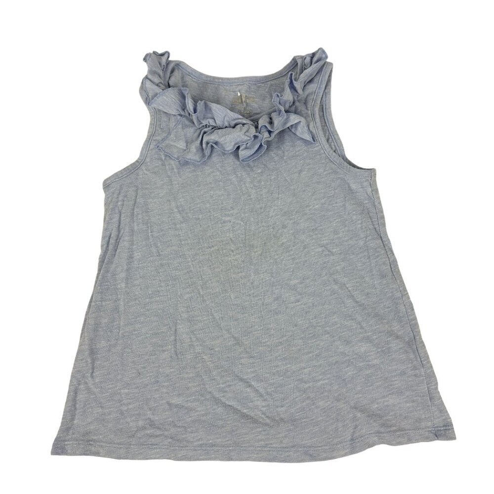 Circo Girls' Light Blue Ruffled Tank Top - Size M (7/8)